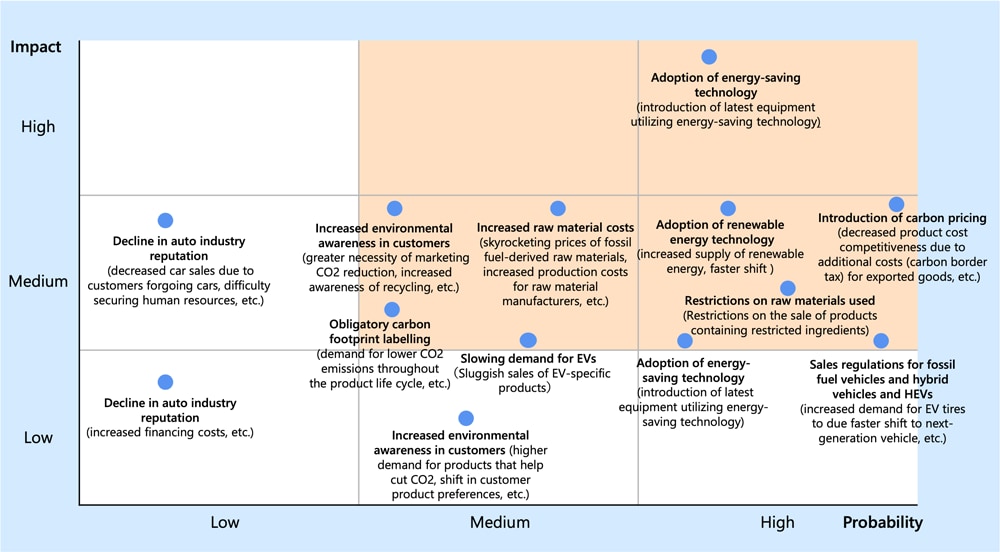 Transition scenario: Risk (medium-term) significance assessment