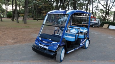 Golf cart using “noair” tires