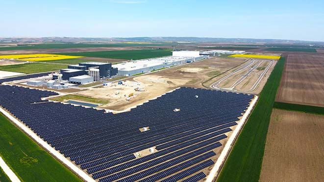 Photovoltaic power generation system installed at our tire plant in Serbia