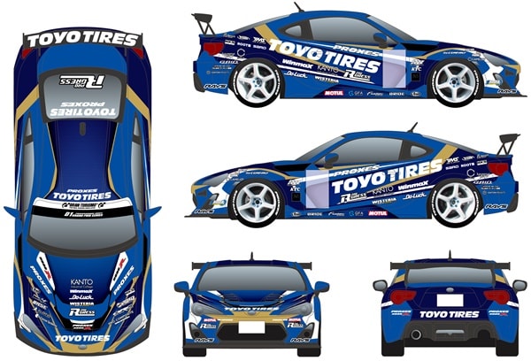 （Hideyuki Fujino’s machine, Toyota 86: image)